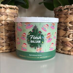 Fresh Balsam 3-Wick Bath & Body Works Candle